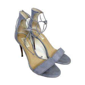 Gabriela Hearst Stiletto Heels Lace Up size 38 Periwinkle
